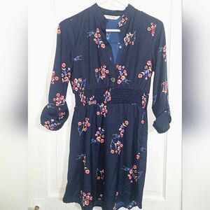 Indulge Navy Floral Mini Dress